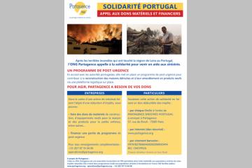 Pour envoyer 4 semi remorques de matériels neufs collectés au Portugal