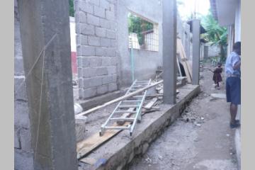 Les travaux continuent à l’école Saint Jude Œuvre du Lagon