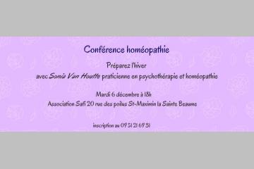 Conférence : La Trousse d'urgence homéopathique - spéciale Hiver |Saint Maximin 