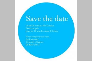 [Save the date] Diner de Gala Les Amis d'Arthur