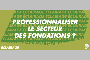 [ÉCLAIRAGE] Vers la professionnalisation du secteur des fondations ?