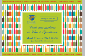 Helen Keller International organise sa vente aux enchères exceptionnelle de vins