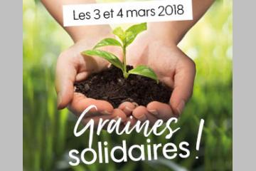 Week-end Graines solidaires, les 3 et 4 mars 2018.