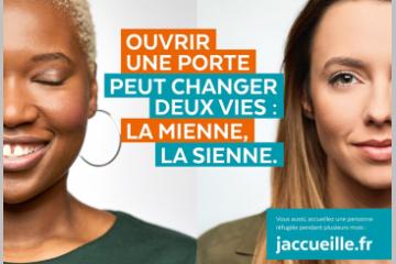 [EN IMAGES] #jaccueille encourage à ouvrir sa porte aux personnes réfugiées