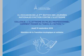 La Fondation du Groupe ADP se mobilise contre l'illettrisme au travail