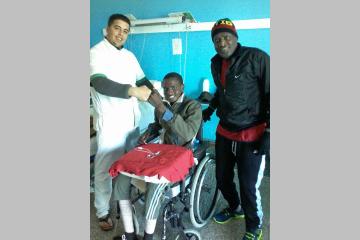 Réadaptation d'Issa Moussa, jeune tétraplégique de 17 ans