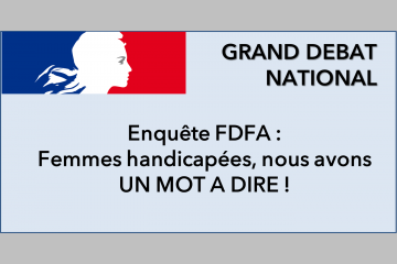 Nous, femmes handicapées, avons UN MOT A DIRE !