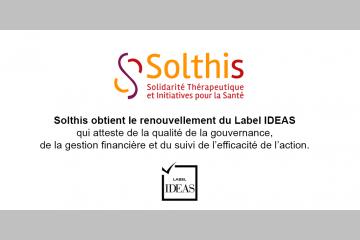 Solthis est fière d'avoir obtenu le renouvellement du Label IDEAS