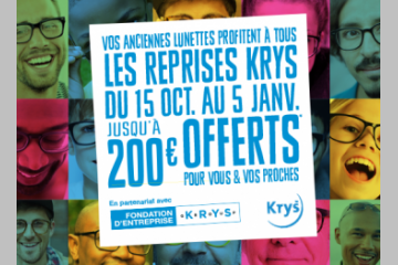 Krys reprend vos anciennes lunettes pour les offrir à des personnes défavorisées