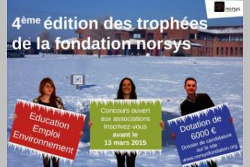 Les Trophées de la fondation Norsys 2015, c'est parti!