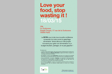 LOVE YOUR FOOD : STOP WAISTING IT!" - MERCREDI 18 MARS À 19H - PARIS