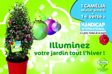 Handicap International : Minier fait fleurir la solidarité pour les fêtes !