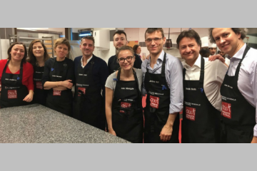 Les collaborateurs Société Générale Private Banking avec les Apprentis d’Auteuil