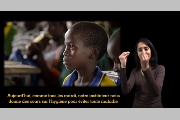 Action contre la faim sensibilise les enfants avec un film en langue des signes 