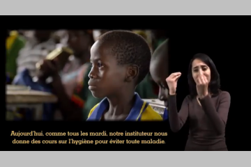 Action contre la faim sensibilise les enfants avec un film en langue des signes